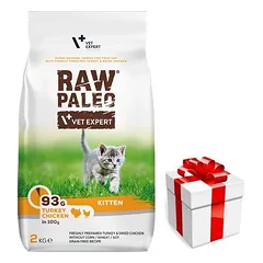 Vetexpert Raw Paleo Kitten 2kg + Staigmena katei