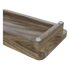 Trixie CityStyle Dubenėlių Rinkinys keraminių dubenėlių rinkinys katėms su MDF stovu, 2×0.4 l, pilkas/rudas — 3 nuotrauka
