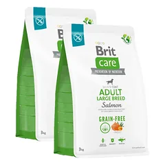 BRIT CARE Dog Grain-free Adult Large Breed Salmon 2x3kg