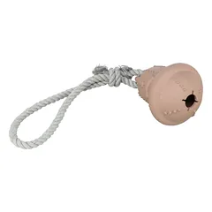 Trixie Kalėdinis varpelis ant virvės žaislas šunims, natūrali guma/virvė, ø 12/36 cm
