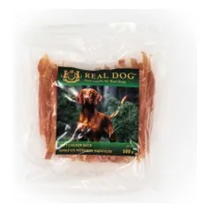 Real Dog Snacks Soft Chicken Strips 500 g parduotuvėje akvanamai.lt