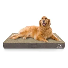 Knuffelwuff orthopädische Hundematte Ellenie aus Teddymaterial und Velours