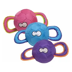 Žaislas šuniui – Coockoo Pully Small, minkštas kamuolys su rankenomis, 18 cm