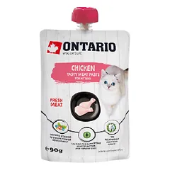Skanėstai kačiukams – Ontario Kitten vištienos šviežios mėsos pasta, 90 g