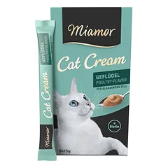 MIAMOR Cat PoultryCream paukštienos kremas 6x15ml
