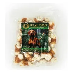 Real Dog Snacks Rawhide Bone Wrapped With Chicken 500 g