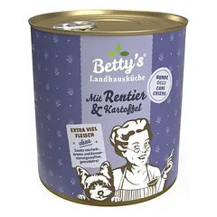 Betty's Landhausküche šiaurės elnių mėsa su bulvėmis, drėgnas maistas šunims, su elniena ir bulvėmis 6 x 400g — 3 nuotrauka