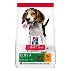 Hill's Science Plan Puppy <1 Medium su vištiena, sausas maistas šuniukams, > 10 kg parduotuvėje e-zoo.lt