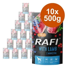 Rafi Dog drėgnas maistas šunims 10 x 500 g
