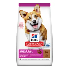 Hill's Science Plan Small & Mini Adult Lamb sausas pašaras šunims, 1.5 kg parduotuvėje animu.lt