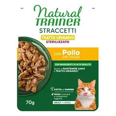 NATURAL TRAINER CAT Sterilized konservas katėms su vištiena Urinary 70g 14vnt (28)