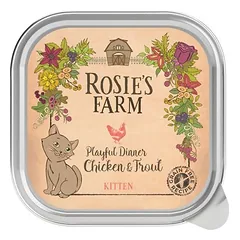 Rosie's Farm Kitten drėgnas maistas kačiukams, ekonominė pakuotė 32 x 100 g, 100 - 199 g — 2 nuotrauka