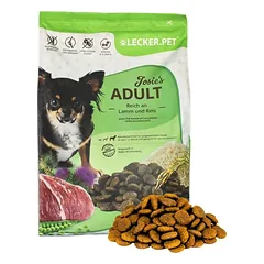 Lyra Pet Lecker.Pet® Josie's Adult su ėriena ir ryžiais, sausas pilnavertis maistas šunims — 2 nuotrauka