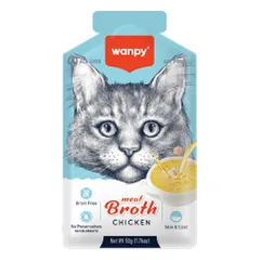 Wanpy Broth sriuba su vištiena skanėstas katėms, 50 g