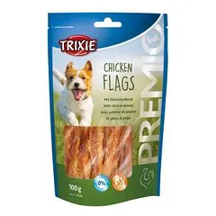 Trixie Premio Snack vištienos vėliavėlės, skanėstai šunims 100 g parduotuvėje petreon.lt