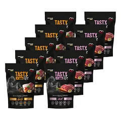 Tasty Dogs Life Junior įvairių skonių želė 10x150g