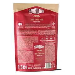 CARNILOVE ACTIVE Dog Lamb & Wild Boar sausas pašaras šunims 1,5 kg