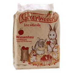 Lillebro Greenwoods pievų šienas graužikams 1 kg, Išbandykite dabar: Lillebro pievų šienas su morka 1 kg — 4 nuotrauka