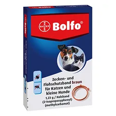 BOLFO antkaklis katėms ir mažiems šunims nuo erkių ir blusų