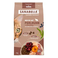 SANABELLE Indoor Perliczka 2 kg katėms, kurios neina laukan