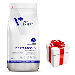 VETEXPERT Veterinary Diet Dog Dermatosis Salmon&Potato 12kg + Staigmena ŠUNIUI