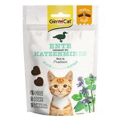 Gimcat Crunchy Snacks traškūs skanėstai su antimi ir katžolė 60g