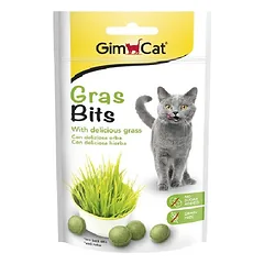 GimCat Gras Bits vitaminizuotas papildas katėms su žole, 50 g