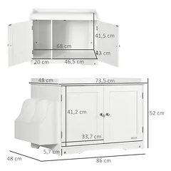 Katinų tualetas 86 × 48 × 52 cm — 3 nuotrauka