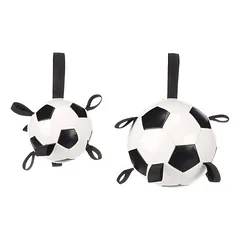 Flamingo Hundespielzeug Fußball Towa weiß/schwarz
