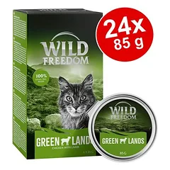 Wild Freedom Adult lėkštutė, drėgnas maistas katėms, ekonominė pakuotė 24 x 85 g