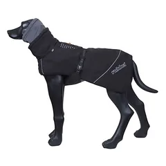 Rukka® Warmup paltas šunims 2.0, juodas, Dideliems 26–45 kg — 3 nuotrauka