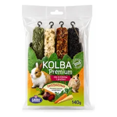 Skanėstas graužikams Premium kolbos su daržovėmis begrūdės, 4 vnt., 140 g