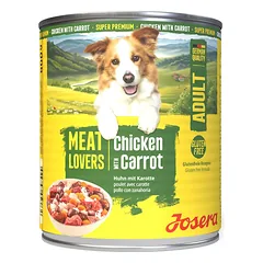 Josera Meat Lovers Menu Chicken with Carrot konservuotas pašaras šunims su vištiena ir morkomis, 800 g