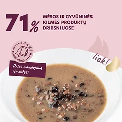 DELICKCIOUS konservuotas pašaras su ėriena ir uogomis suaugusiems šunims, 80 g — 3 nuotrauka