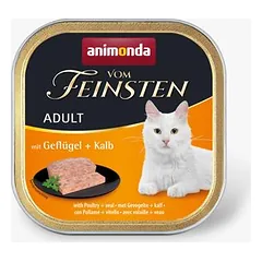 Animonda vom Feinsten Adult 32 x 100 g drėgnas maistas katėms, Paukštiena ir makaronai — 4 nuotrauka
