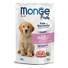 M01114 Monge Fresh – Pouches Dog Puppy Pork/Vegetables 85g (pak28) photo
