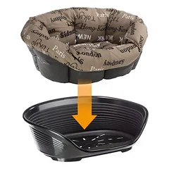 Set Ferplast Hundekorb Siesta Deluxe mit Überzug Sofà - Cities photo