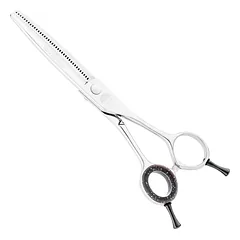 Kenchii Five Star Blenders - Single-sided thinning shears for groomers, 38 teeth with micro-serration, 6" — 2 nuotrauka