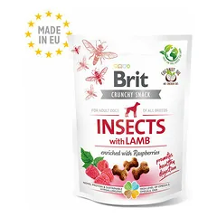Brit Care Dog Crunchy Cracker Insects&Lamb enriched with Raspberries 200 g