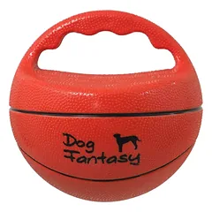 Dog Fantasy garsinis kamuolys su rankena – 15 cm