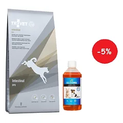 Trovet DPD Intestinal - Duck & Potato (šuniui) 10kg + LAB V Lašišų aliejus šunims ir katėms 500ml