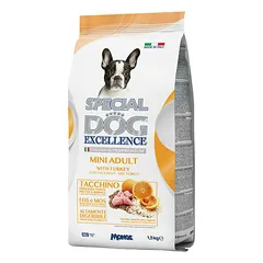 Special Dog Excellence Mini Adult su kalakutiena, sausas maistas šunims 1,5 kg — 2 nuotrauka