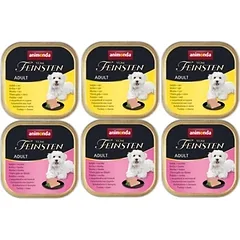 ANIMONDA Dog Vom Feinsten Suaugusiems šunims Kalakutiena/kumpis + kalakutiena/sūris 6x150g 