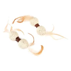 TIAKI Katzenspielzeug Sisal-Hantel Set