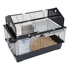 TIAKI smulkių gyvūnų būstas Maisonette 100, L 96 x B 57 x H 73 cm — 3 nuotrauka