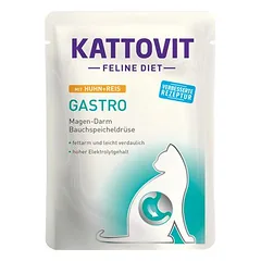 Kattovit Feline Gastro Pouch 24 x 85 g, drėgnas maistas katėms — 4 nuotrauka