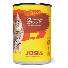 JosiCat Beef in Jelly konservuotas pašaras katėms su jautiena drebučiuose, 400 g.
