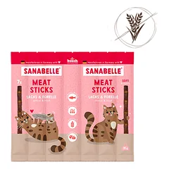 SANABELLE Meat Sticks lašiša ir upėtakis 35 g begrūdžių skanėstas katėms photo