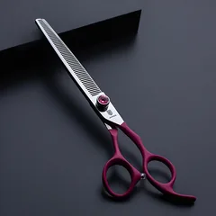 Jargem Thinning - vienpusės retinimo žirklės su minkšta, ergonomiška rankena ir dekoratyviniu varžtu - 50 dantų