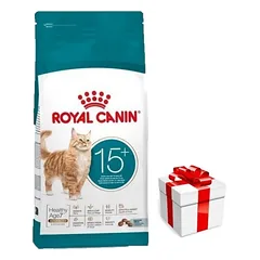 ROYAL CANIN Ageing 15+ 4kg sauso ėdalo brandžioms vyresnėms nei 15 metų katėms + Staigmena katei